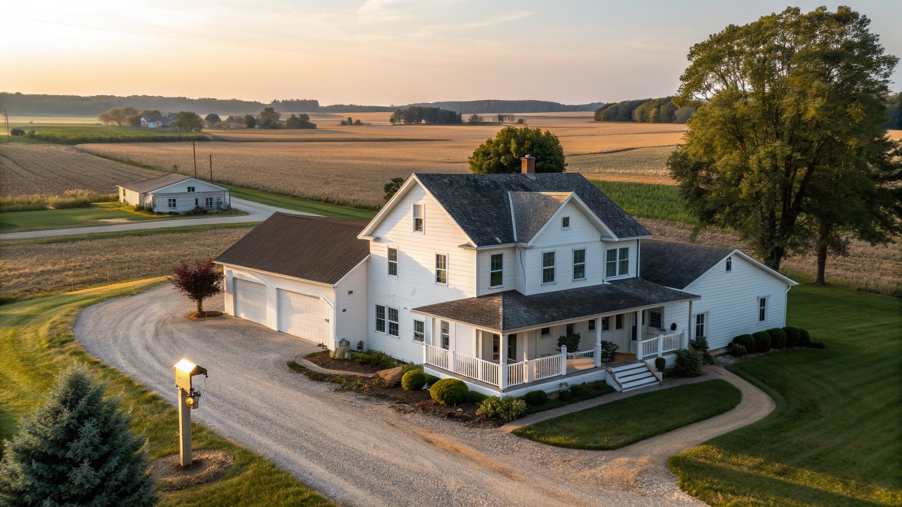 Rural residential home near Kettle Moraine State Forest in Dousman, Wisconsin — pest control for country properties
